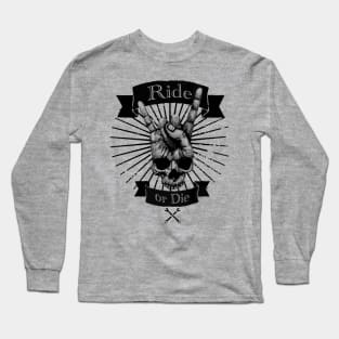 Skull rider greeting Long Sleeve T-Shirt